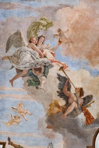 The Light of Intelligence overvinner mørket av uvitenhet (detalj) av Giovanni Battista Tiepolo