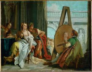 Der Maler Apelles, Alexander der Große und Campaspe von Giovanni Battista (1696-1770) Tiepolo