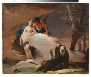 Fristelsene til St. Antonius abbeden av Giovanni Battista Tiepolo