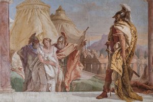 Eurybates og Talthybius fører Briseis til Agamemnon (detalj)