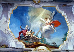 The Sacrifice of Abraham (fresco) av Giovanni Battista (1696 1770) Tiepolo