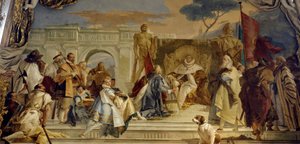 Die Investitur des Bischofs Aroldo durch Friedrich I. von Hohenstaufen, genannt Friedrich Barbarossa von Giovanni Battista Tiepolo