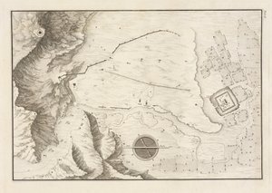 En geometrisk plan for den ødelagte byen Palmyra, 1753 av Giovanni Battista 1712-86 after Borra