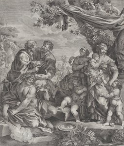 Allegorisk scene med et offerlam, 1640-70.