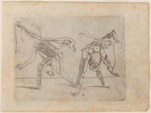 Fra "Bizzarie di diverse figurer" av Giovanni Battista Bracelli