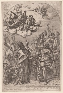 Attila ved portene til Roma av Giovanni Battista Bracelli, after Alessandro Algardi