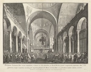 Den nyvalgte dogen presentert for folket i San Marco