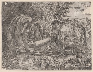 Døperen Johannes med et lam, 1600-35.