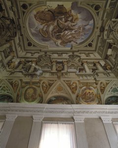 The Fall of Phaeton (Phaethon) (1625) - Fresco in trompe l