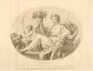 Earth, gravert av Francescco Bartolozzi (1727-1815) utgitt London, 1803 (litho)