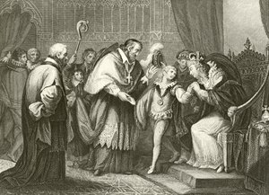 Edward, hertugen av York skiller seg fra moren sin av Giovanni Battista Cipriani