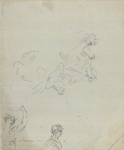 Figurstudier [verso] av Giovanni Battista Cipriani