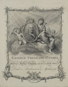 George Frideric Handel, gravert av Francesco Bartolozzi (1727-1815), ca. 1790 av Giovanni Battista Cipriani