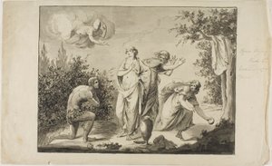 Ulysses og Nausicaa av Giovanni Battista Cipriani