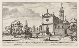 Kirke viet til S. Pietro Apostolo (San Pietro-kirken i Montorio) av Giovanni Battista Falda