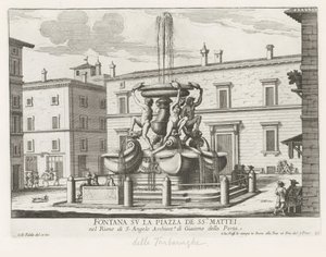 Skilpaddefontenen på Piazza Mattei te Roma Fontene på Piazza de ss.ri Mattei (tittel på objekt) Fontenene i Roma (serietittel) Fonteinen van Rome (serietittel)