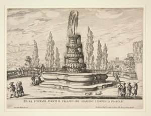 Fontene i hagen til Ludovisi-palasset ved Frascati av Giovanni Battista Falda