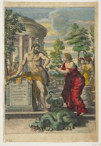 Frontispice og tittelside fra Hesperides, 1646 av Giovanni Battista Ferrari