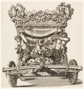 Forfra av den første vognen (1686 av Lord Castlemaine av Andrea Cornelly etter Ciro Ferri, 1687-1700