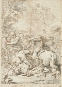 The Conversion of Saint Paul (grafitt og blekk på papir)