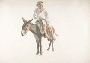 Bonde på et esel, ca. 1783-87.