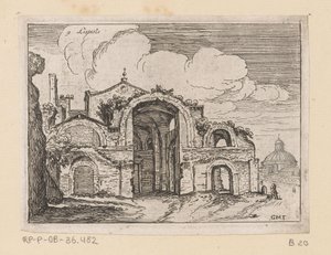 Rester av Diokletians bad i Roma Listesse (tittel på objekt) Utsikt over Roma (serietittel) Alcune vedute et prospettive di luoghi dishabitati di Roma (serietittel)