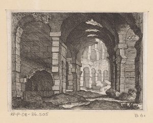 Rester av Colosseum i Roma Listesso (tittel på objekt) Utsikt over Roma (serietittel) Alcune vedute et prospettive di luoghi dishabitati di Roma (serietittel)