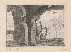 Rester av Colosseum i Roma Listesso (tittel på objekt) Utsikt over Roma (serietittel) Alcune vedute et prospettive di luoghi dishabitati di Roma (serietittel)