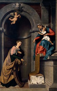 St. Catherines ekteskap av Giovanni Battista Moroni (1525 ca. 1578), olje på lerret, St. Bartholomews kirke, Almenno av Giovanni Battista Moroni