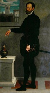 Portrett av grev Secco Suardo av Giovanni Battista Moroni