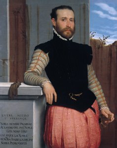 Portrett av Prospero Alessandri av Giovanni Battista Moroni