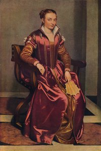 Portrett av en dame La Dama i Rosso, c1556