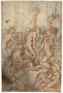 Studie for renselse av jomfruen av Giovanni Battista Naldini