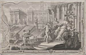 Nytt kart over Roma brakt frem i lyset av Giambattista Nolli i året MDCCXLVII, kjent som La Pianta Grande di Roma