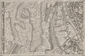 Nytt kart over Roma brakt frem i lyset av Giambattista Nolli i året MDCCXLVII, kjent som La Pianta Grande di Roma