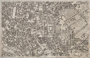 Nytt kart over Roma brakt frem i lyset av Giambattista Nolli i året MDCCXLVII, kjent som La Pianta Grande di Roma