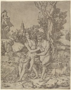 Faun familie av Giovanni Battista Palumba