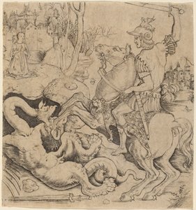 Saint George og dragen av Giovanni Battista Palumba