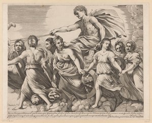 Apollo og Aurora (høyre del) av Giovanni Battista Pasqualini