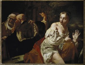 Suzanne and the Elders - Olje på lerret, ca 1720