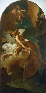 The Ecstasy of St Francis, av Giovanni Battista Piazzetta (1682-1754). av Giovanni Battista Piazzetta