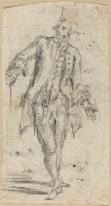 En gentleman med en spaserstokk av Giovanni Battista Piranesi