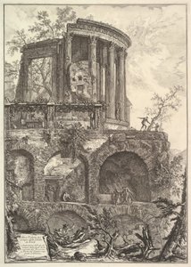 Altra V. del Tempio della Sibilla i Tivoli En annen utsikt over Sibs tempel ..., 1700-tallet. av Giovanni Battista Piranesi