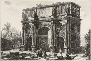 Utsikt over Konstantinbuen av Giovanni Battista Piranesi
