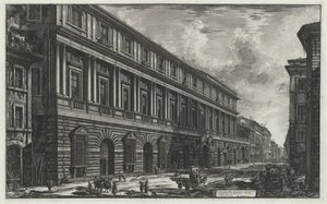 Utsikt over Palazzo Stopani (fra: Vedute di Roma) av Giovanni Battista Piranesi