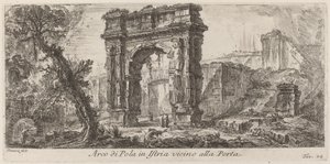 Bogen von Pola in Istrien von Giovanni Battista Piranesi