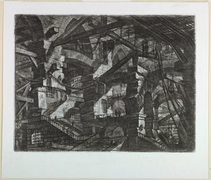 Carceri-serien, plate XIV av Giovanni Battista Piranesi