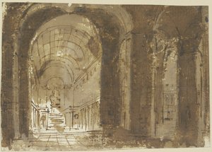 Kirkeinteriør av Giovanni Battista Piranesi