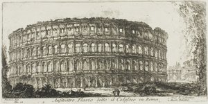Flavisk amfiteater, kalt Colosseum. 1. Konstantinbuen. 2. Palatinerhøyden, plate 12 fra noen utsikter over triumfbuer og andre monumenter av Giovanni Battista Piranesi