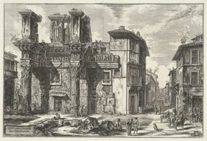 Forum von Nerva in Rom (Ansichten von Rom) von Giovanni-Battista Piranesi